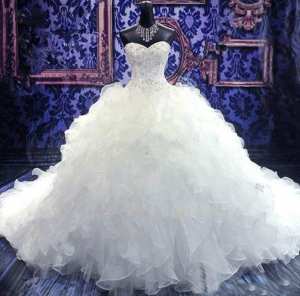 Бальное свадебное платье