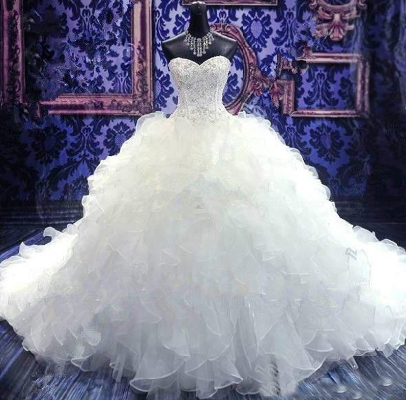 Бальное свадебное платье - фото 1