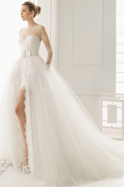 Свадебное платье с разрезом - фото 6